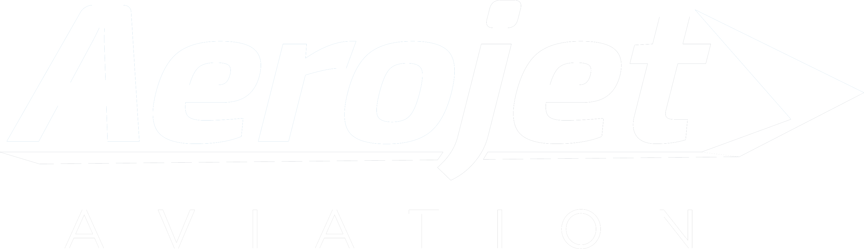Aerojet Aviation logo (white)